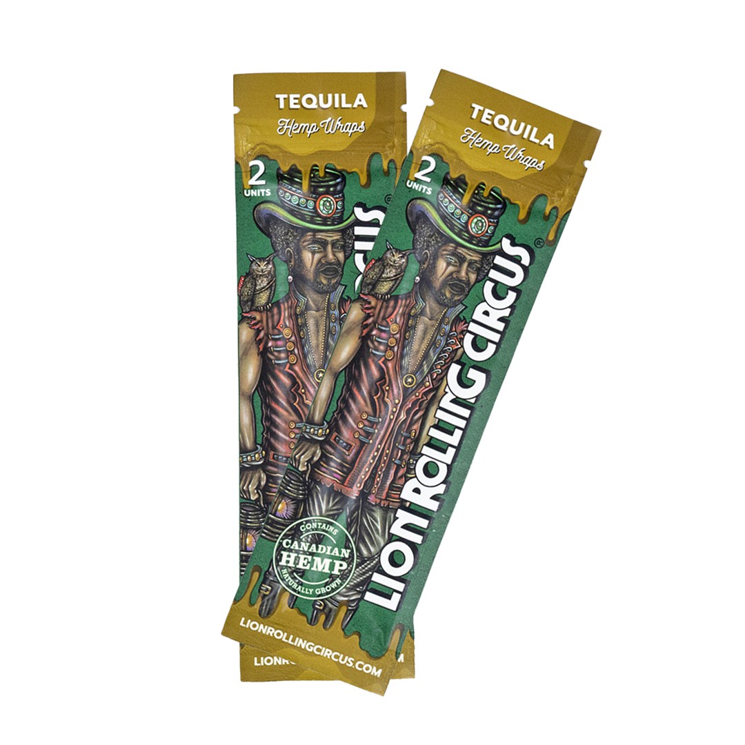 Blunt Hemp Wraps TEQUILA Lion Rolling Circus